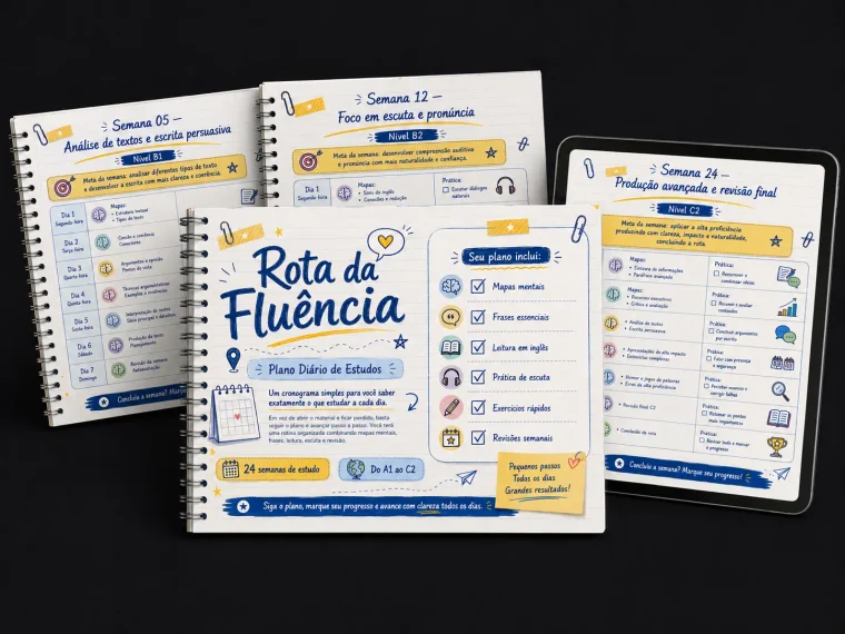 Mockup do Bônus #3: Rota da Fluência